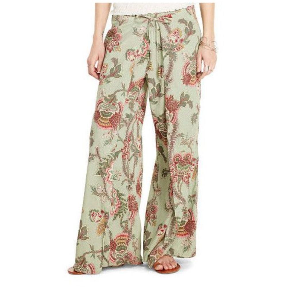 Ralph Lauren Denim & SupplyGreen Floral Gauze Pants. L NWT